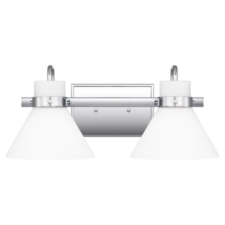 Quoizel Regency 2-Light Polished Chrome Vanity Light RGN8617C